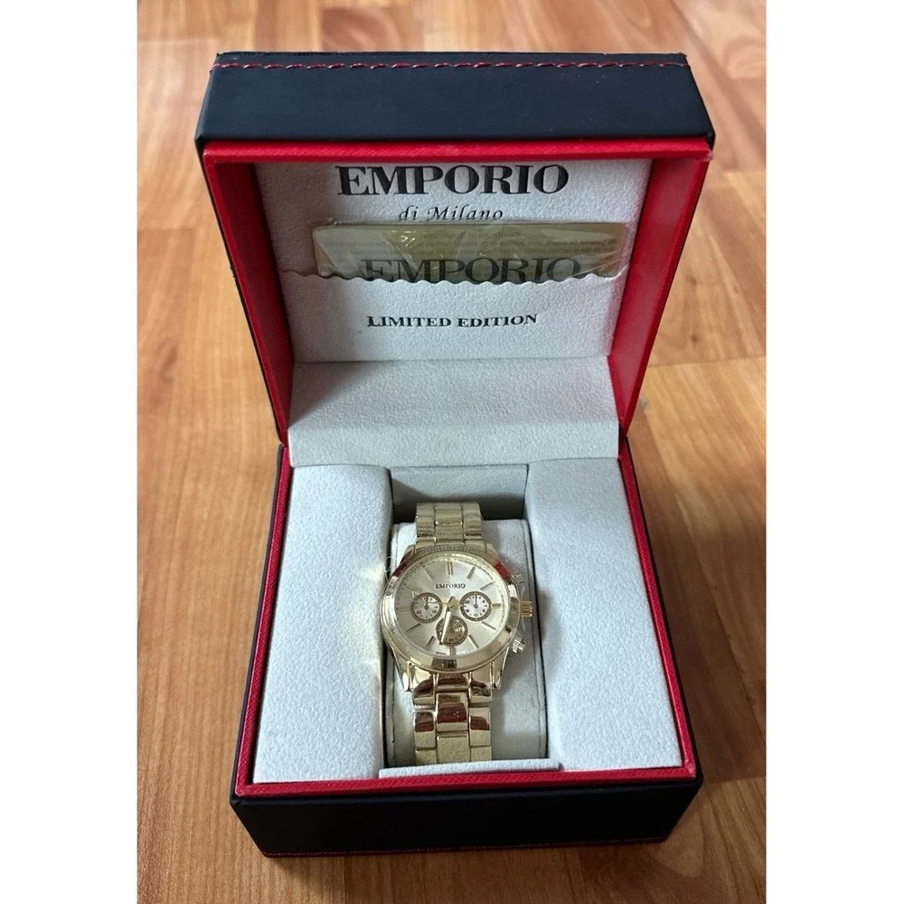 Gold‎ tone limited edition Emporio  di Milano Watch